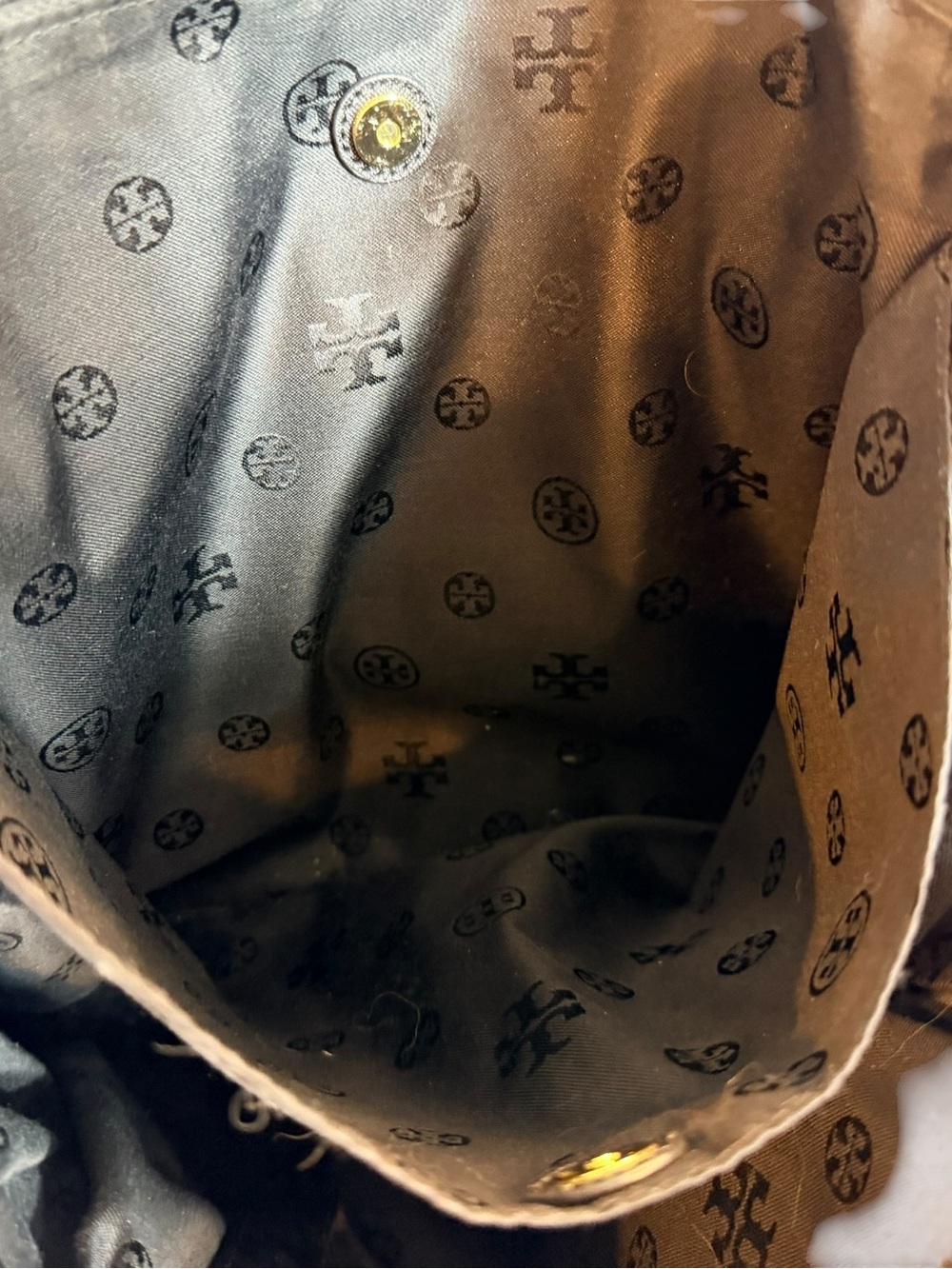 Tory Burch Scout Black Nylon Work Tote Crossbody Gold Hardware w/ TB Dust Cover - Picture 16 of 16